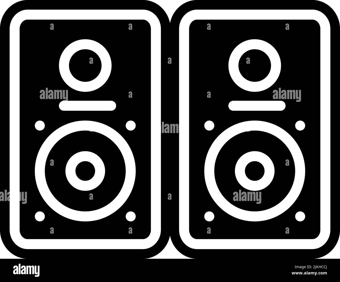 speaker icon black vector illustration Stock Vector Image & Art Alamy