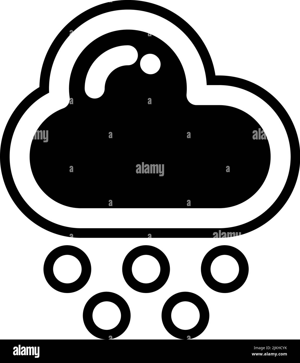 cloud icon black vector illustration Stock Vector Image & Art - Alamy