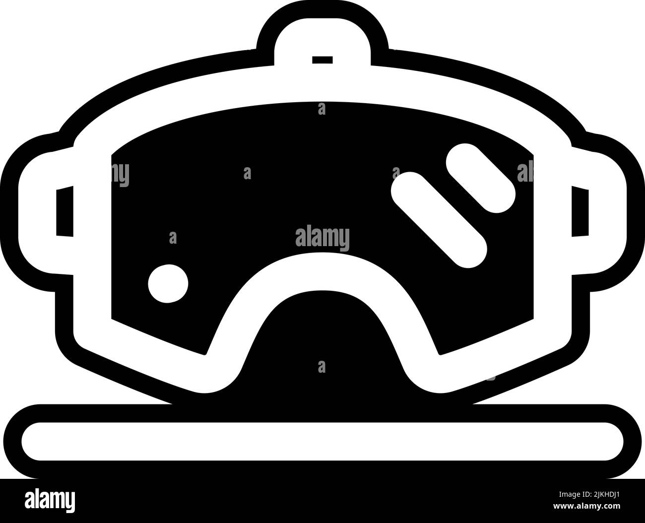 ski goggles icon black vector illustration Stock Vector Image & Art Alamy