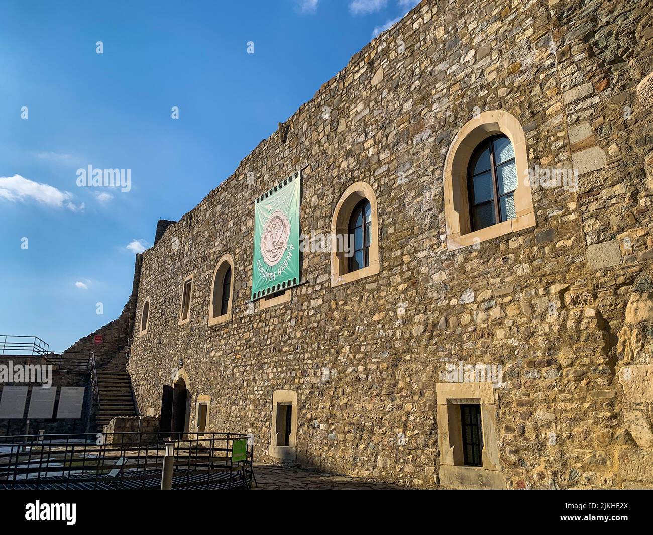 Neamt Citadel Ruins and Museum.Romania Editorial Stock Photo