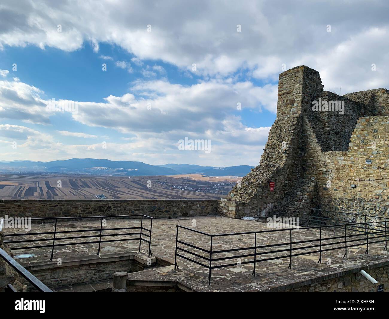 Neamt Citadel Ruins and Museum.Romania Editorial Photo - Image of