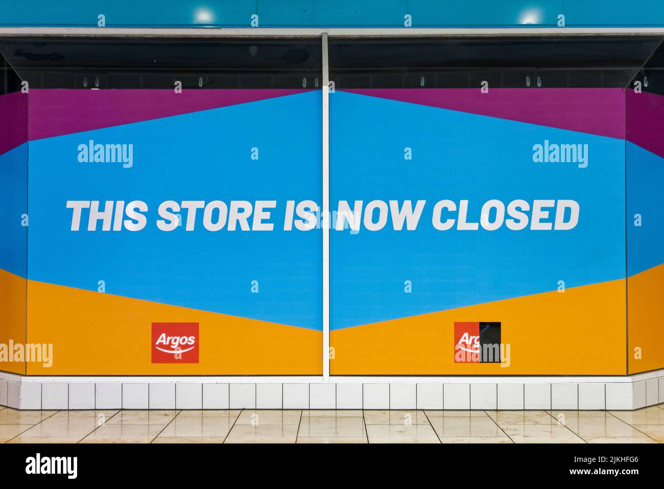 Closed Argos store at Gateshead Metrocentre, UK Stock Photo