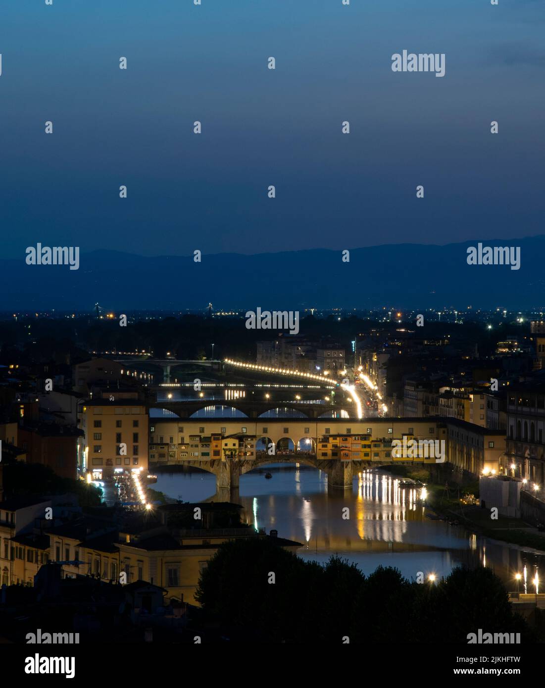 Florence skyline during a summer night (July 2022 Stock Photo Alamy