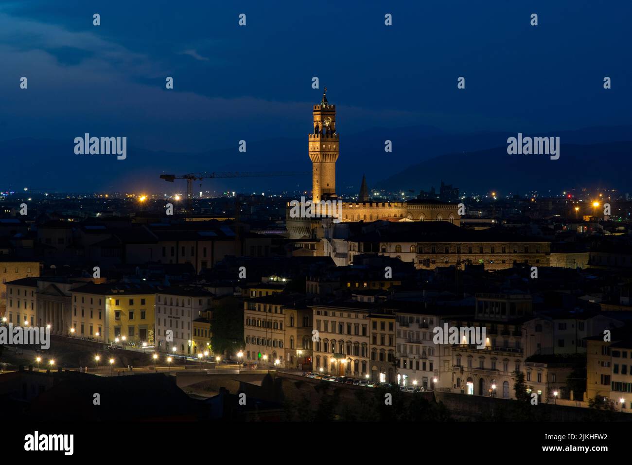Florence skyline during a summer night (July 2022 Stock Photo Alamy
