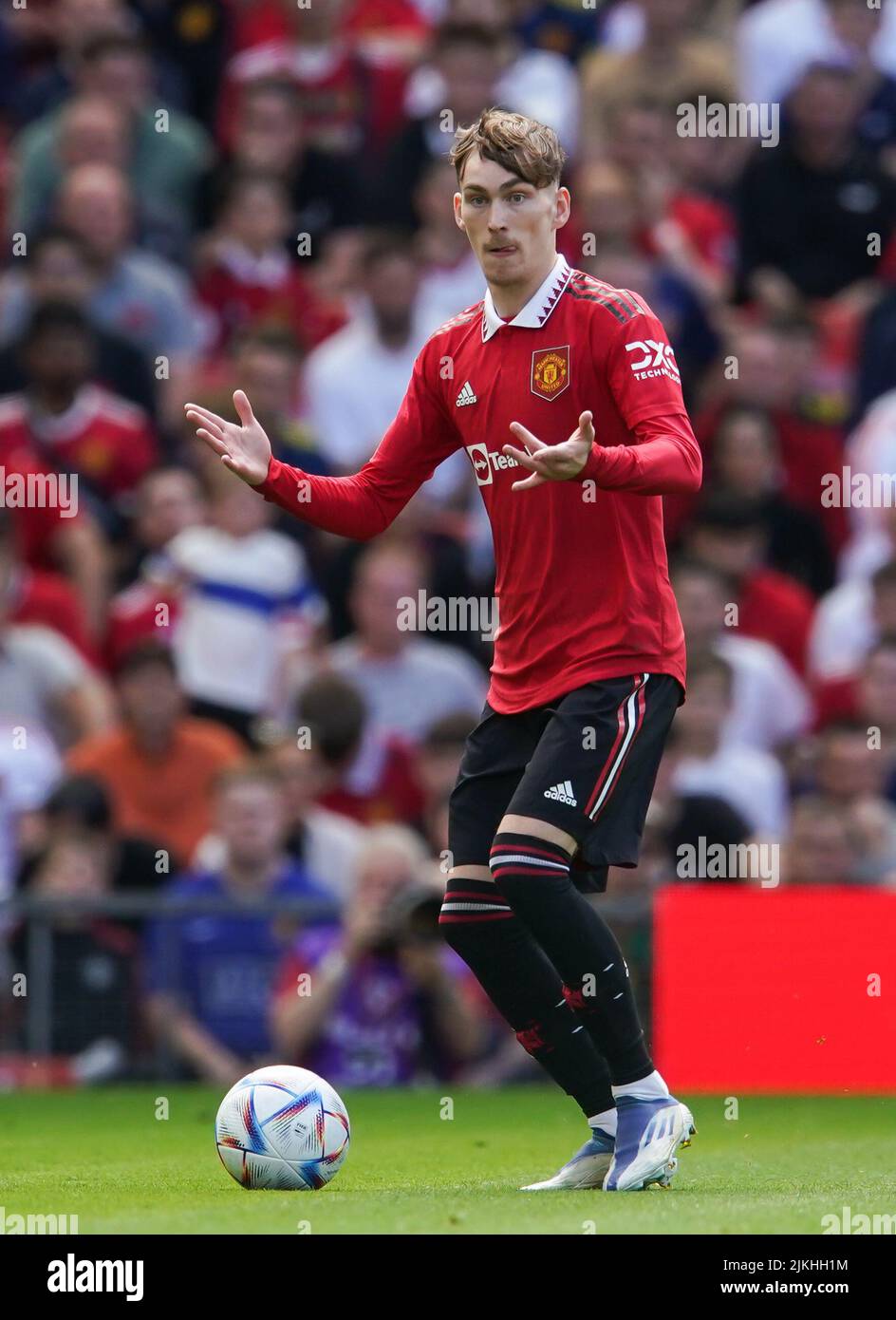 Manchester United's James Garner during the pre-season friendly match at Old Trafford, Manchester. Picture date: Sunday July 31, 2022. Stock Photo