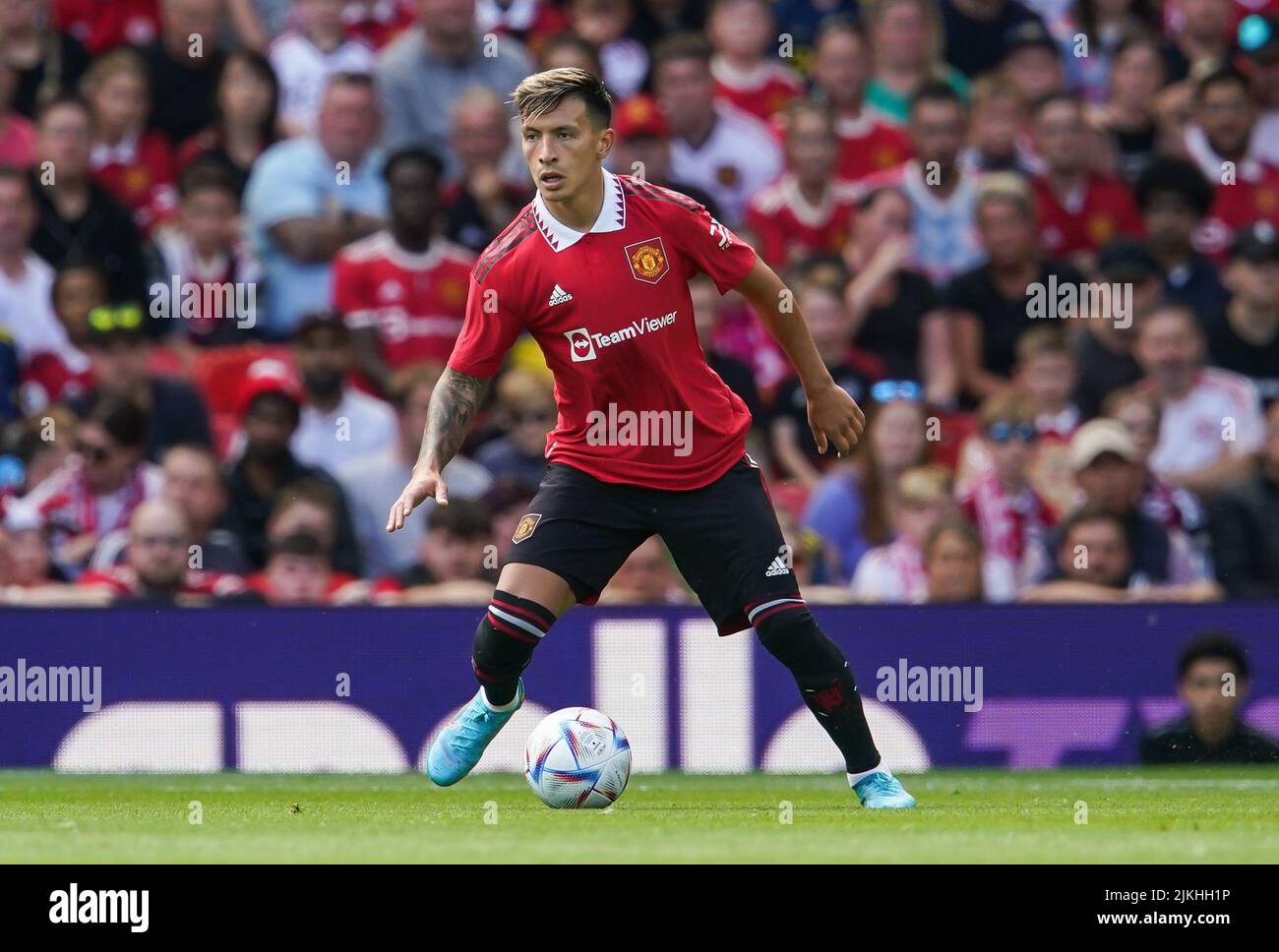 Manchester United's Lisandro Martinez during the pre-season friendly match at Old Trafford, Manchester. Picture date: Sunday July 31, 2022. Stock Photo