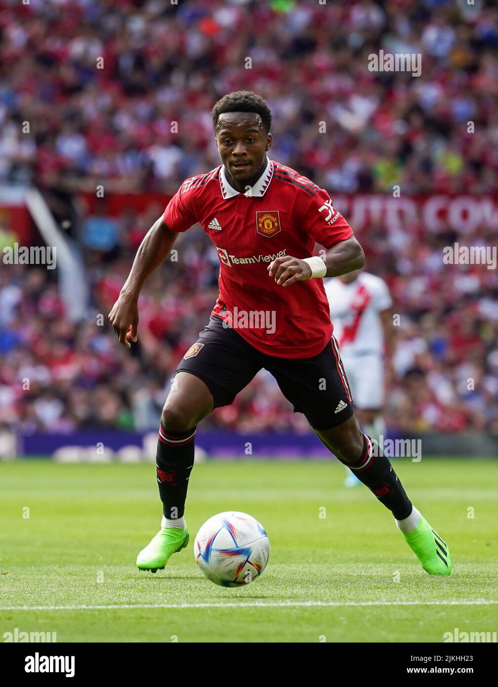 Manchester United's Ethan Laird during the pre-season friendly match at Old Trafford, Manchester. Picture date: Sunday July 31, 2022. Stock Photo