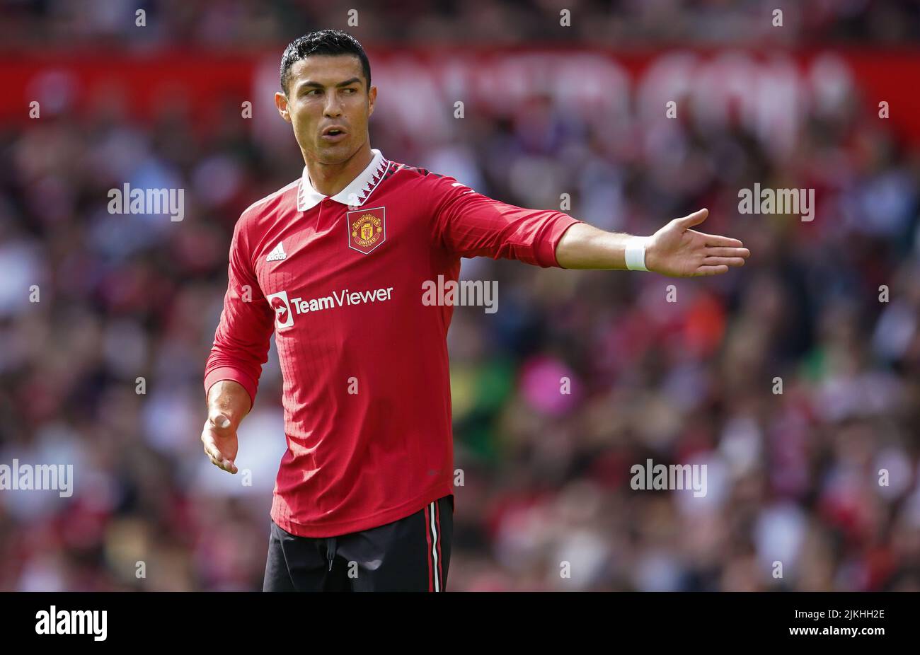 Manchester United's Cristiano Ronaldo during the pre-season friendly match at Old Trafford, Manchester. Picture date: Sunday July 31, 2022. Stock Photo