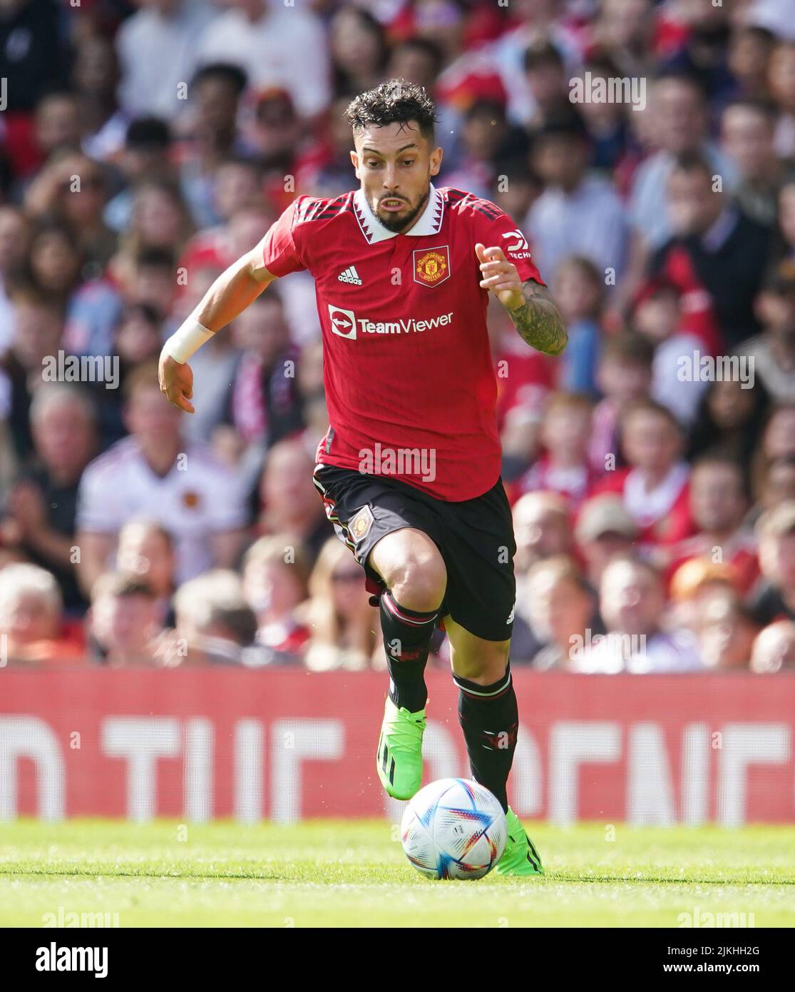 Manchester United's Alex Telles during the pre-season friendly match at Old Trafford, Manchester. Picture date: Sunday July 31, 2022. Stock Photo