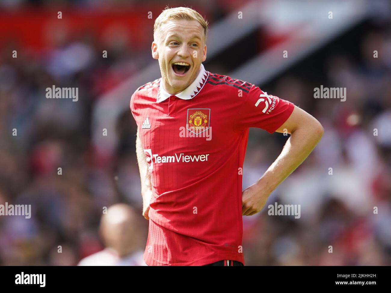 Manchester United's Donny Van de Beek during the pre-season friendly match at Old Trafford, Manchester. Picture date: Sunday July 31, 2022. Stock Photo