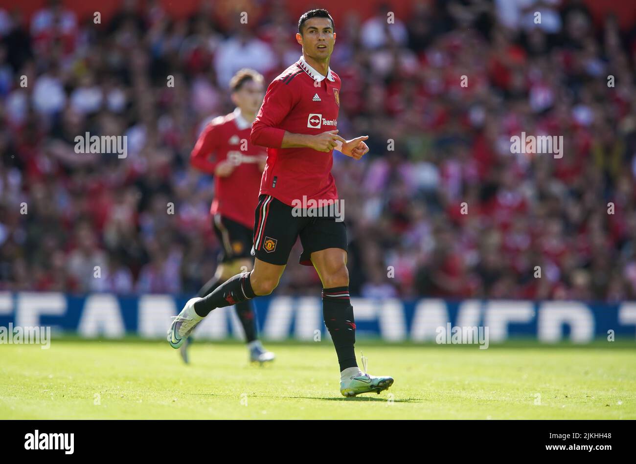 Manchester United's Cristiano Ronaldo during the pre-season friendly match at Old Trafford, Manchester. Picture date: Sunday July 31, 2022. Stock Photo