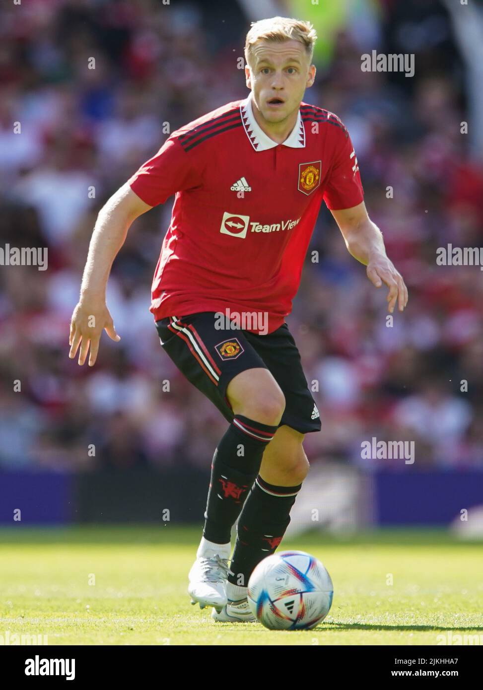 Manchester United's Donny Van de Beek during the pre-season friendly match at Old Trafford, Manchester. Picture date: Sunday July 31, 2022. Stock Photo