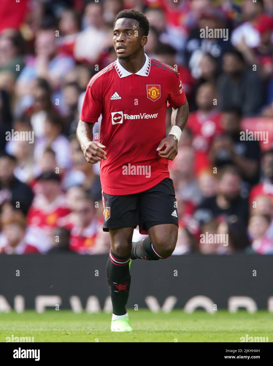 Manchester United's Ethan Laird during the pre-season friendly match at Old Trafford, Manchester. Picture date: Sunday July 31, 2022. Stock Photo