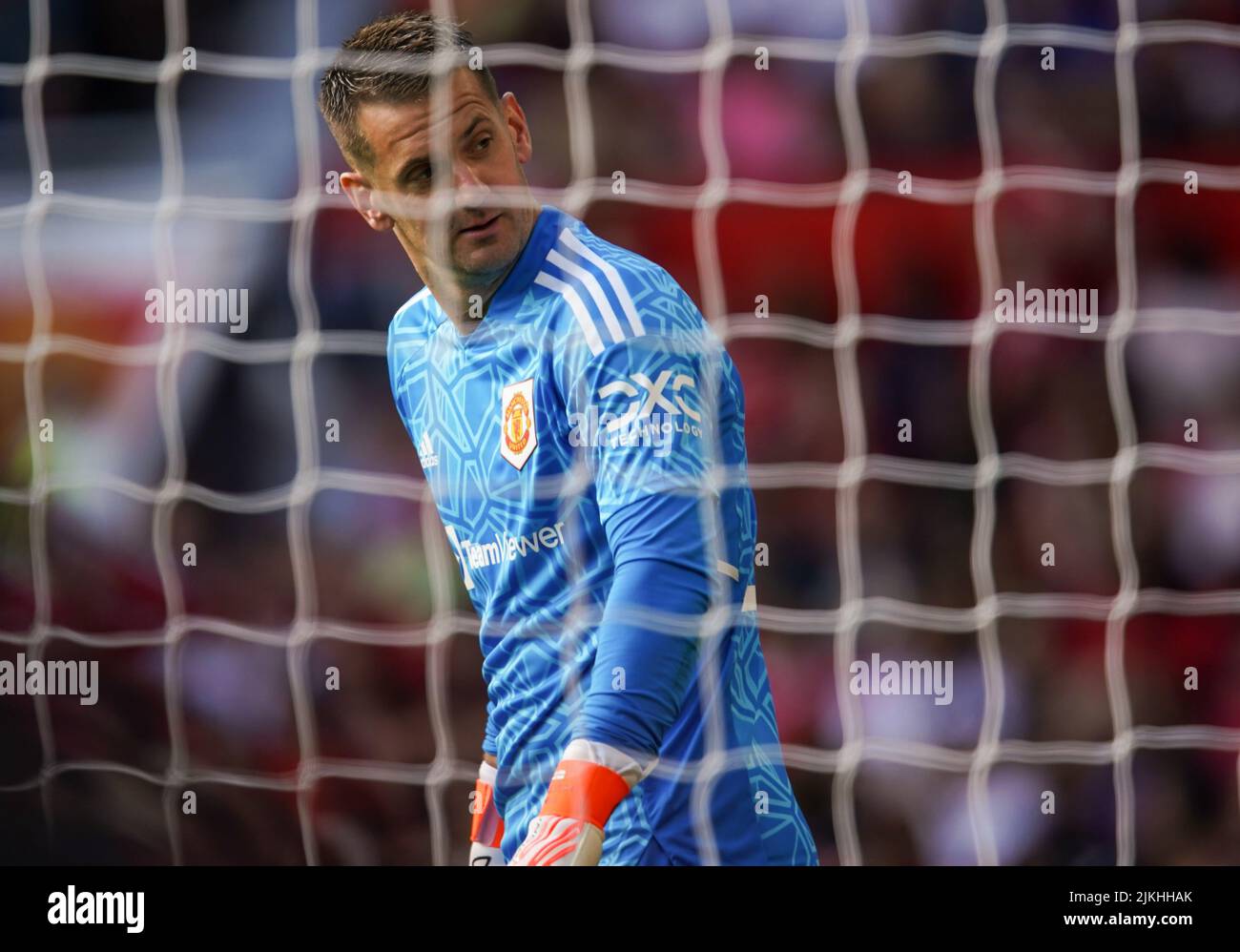 Manchester United goalkeeper Tom Heaton during the pre-season friendly match at Old Trafford, Manchester. Picture date: Sunday July 31, 2022. Stock Photo