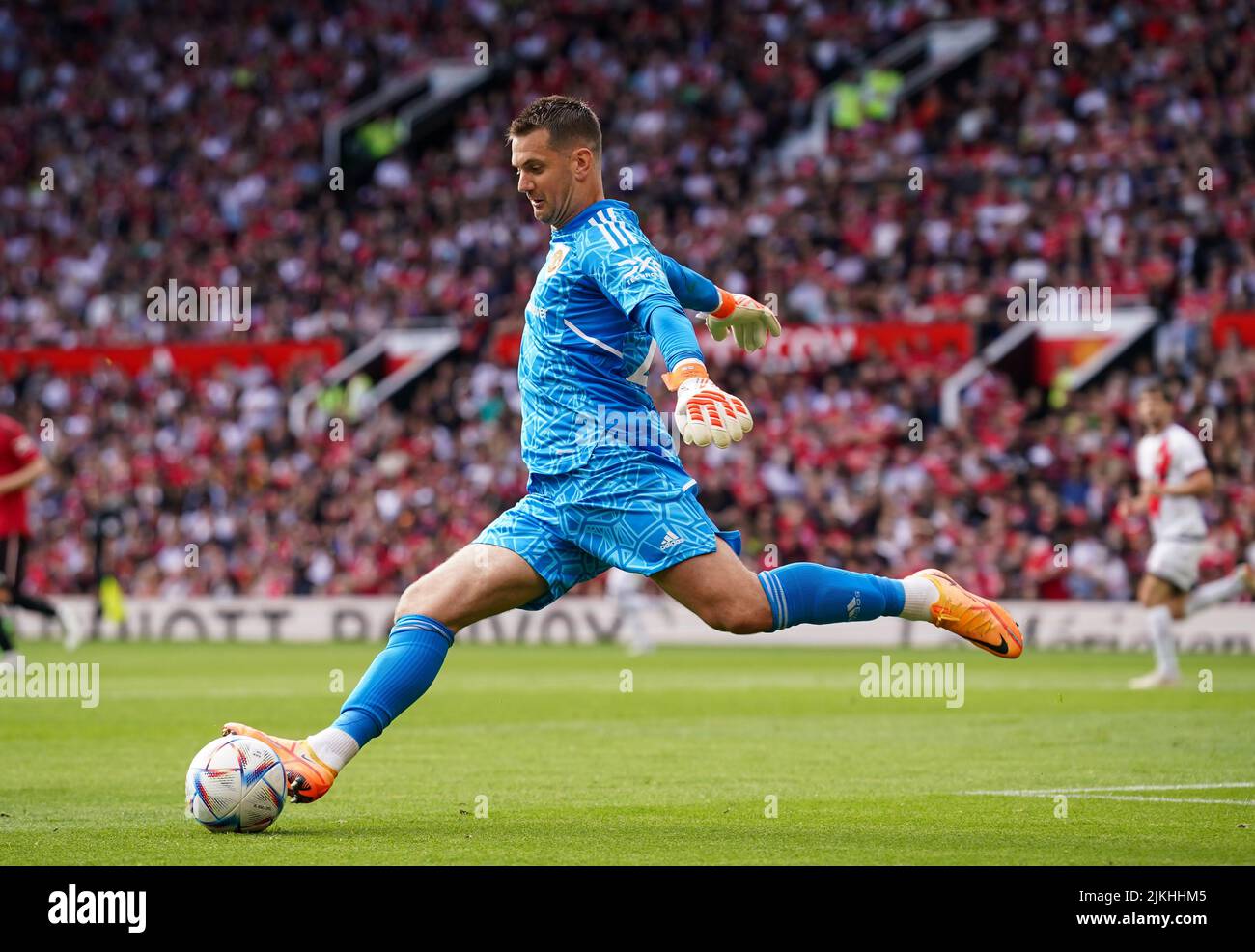 Manchester United goalkeeper Tom Heaton during the pre-season friendly match at Old Trafford, Manchester. Picture date: Sunday July 31, 2022. Stock Photo