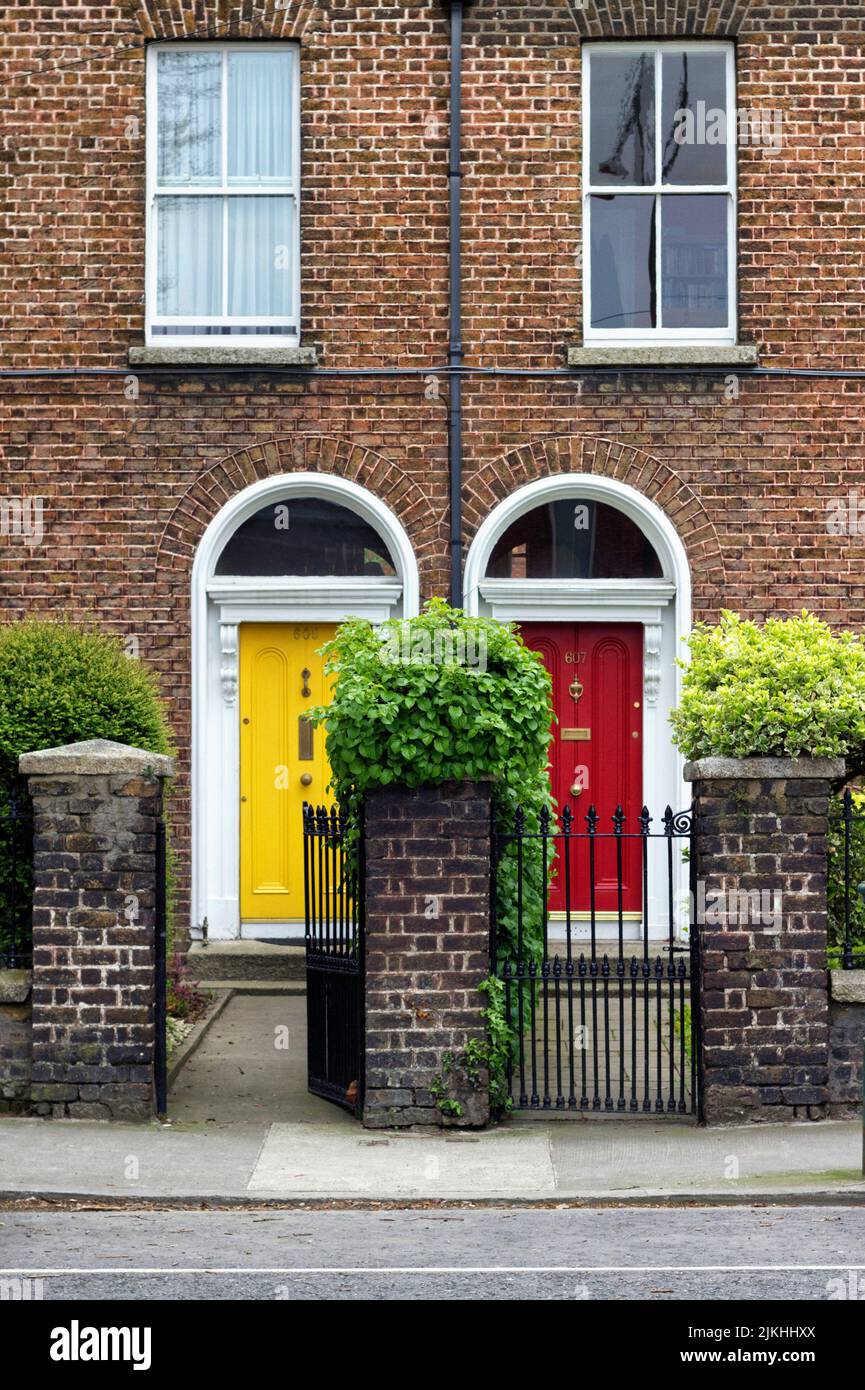 Colorful doors in the capital of Ireland, Dublin Stock Photo Alamy