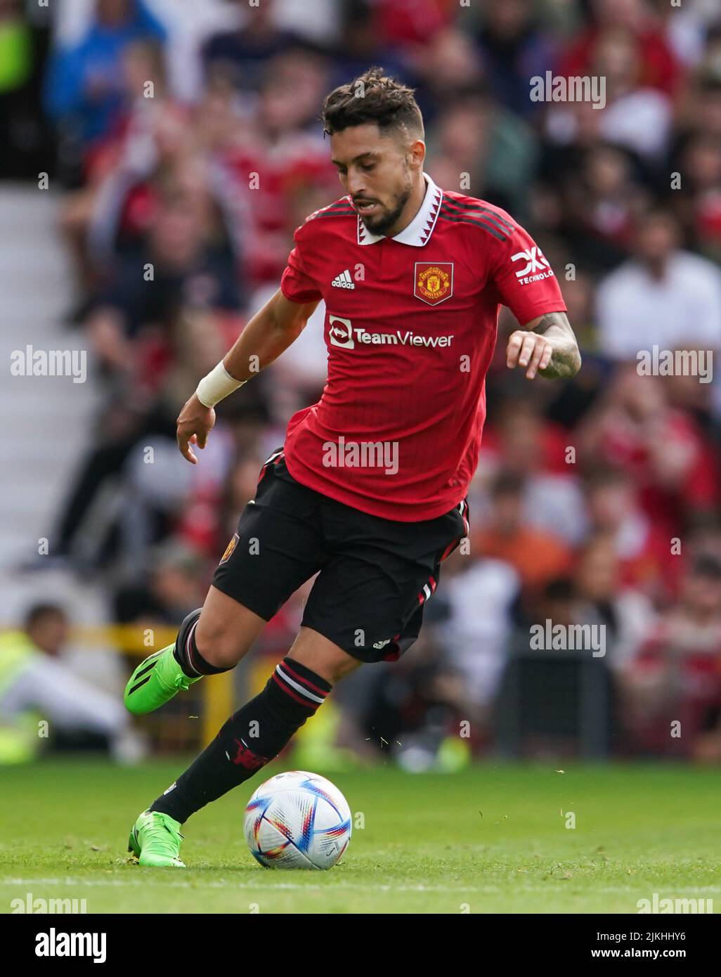 Manchester United's Alex Telles during the pre-season friendly match at Old Trafford, Manchester. Picture date: Sunday July 31, 2022. Stock Photo