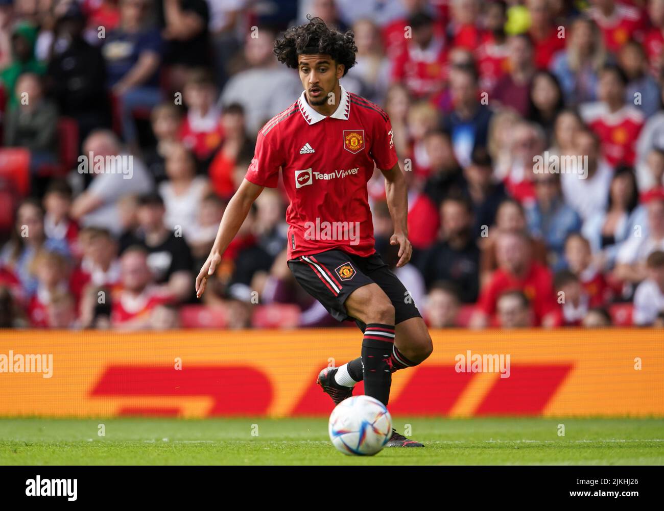 Manchester United's Zidane Iqbal during the pre-season friendly match at Old Trafford, Manchester. Picture date: Sunday July 31, 2022. Stock Photo