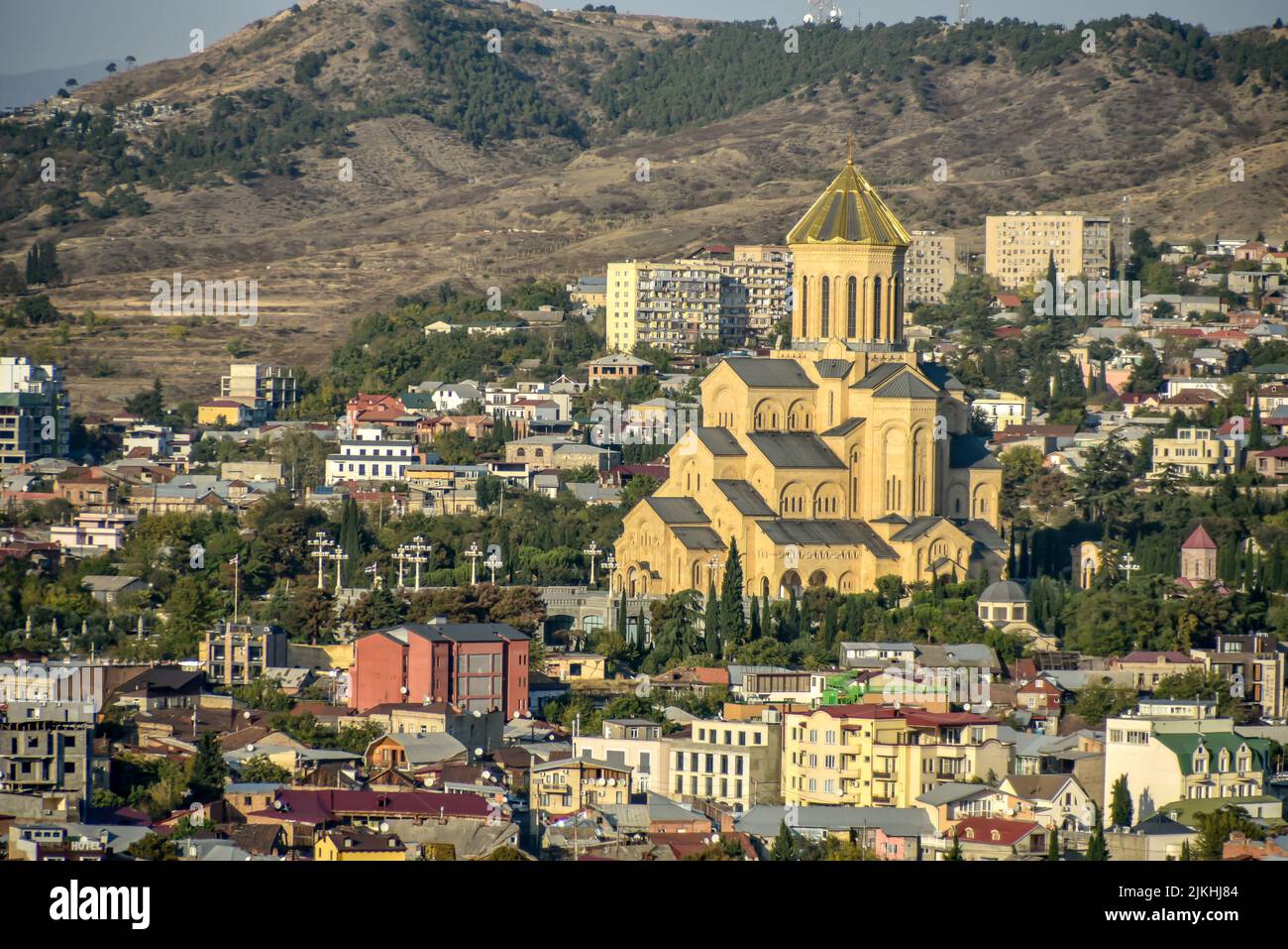 Old Tbilisi, Tbilisi, October 17, 2019, Arial view of Tbilisi