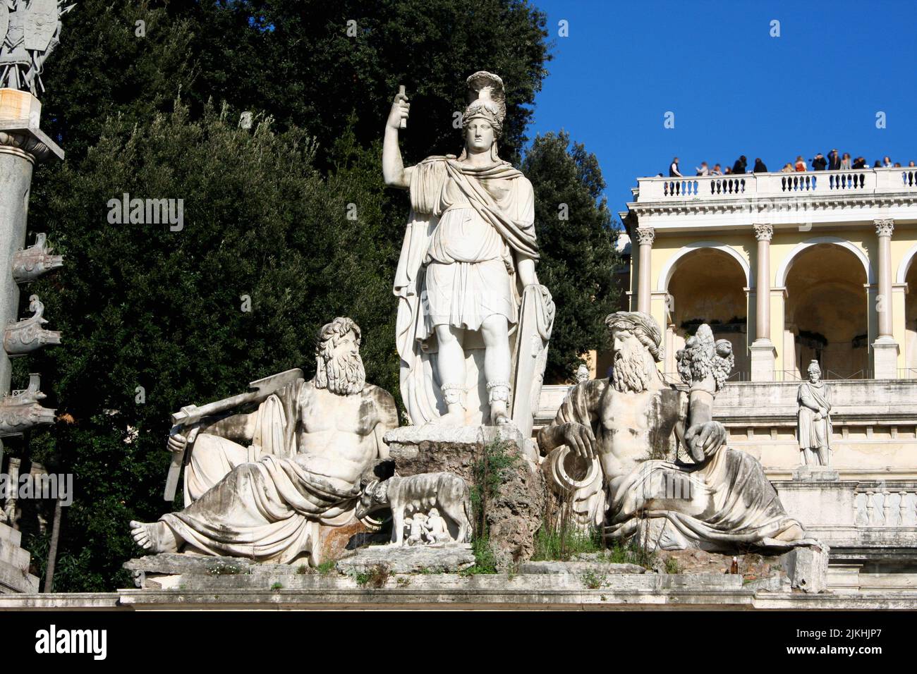 Piazza del Popolo (People's Square) named after the church of Santa ...