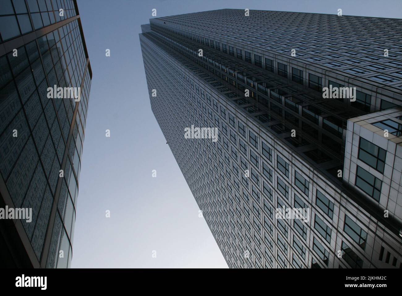 A low angle shot of beautiful architectural buildings in London, the United Kingdom Stock Photo