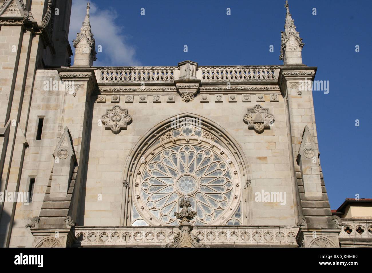 The Santiago (Bilbao) cathedral in Bilbao, Biscay, Spain Stock Photo