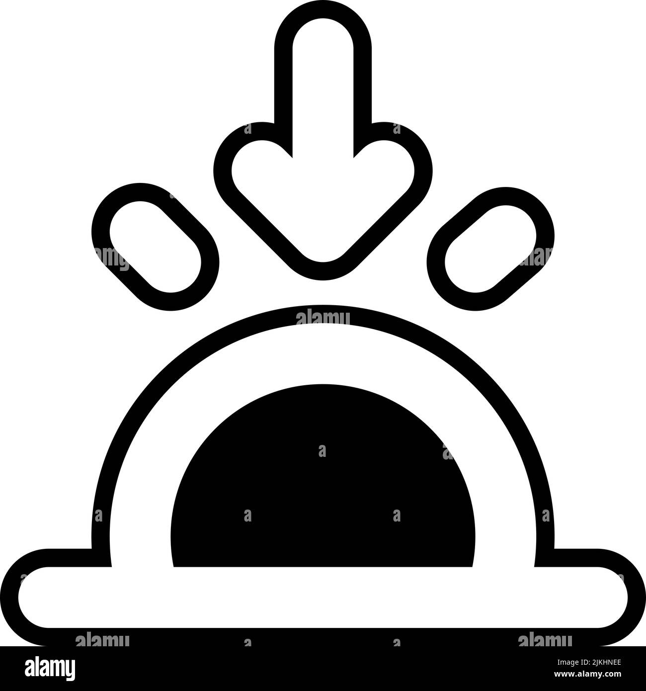 sunset icon black vector illustration Stock Vector Image & Art - Alamy