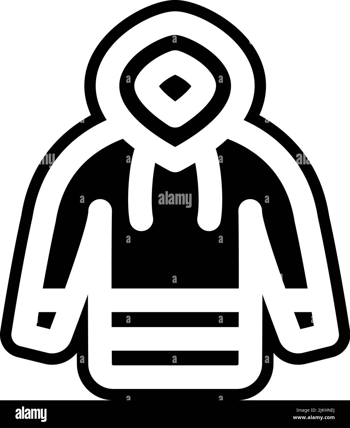 hoodie icon black vector illustration Stock Vector Image & Art - Alamy