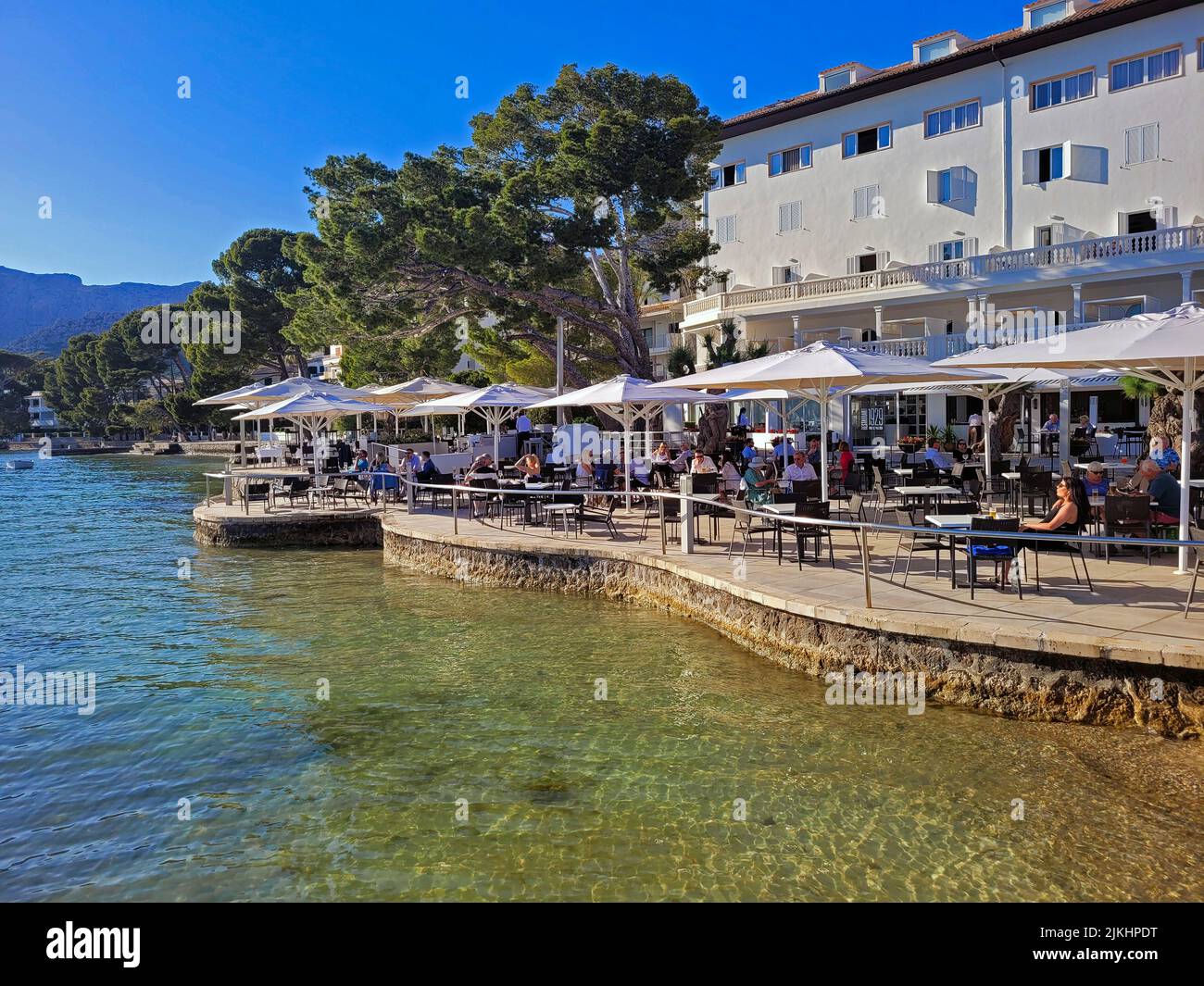Hotel Illa d'Or in Puerto Pollenca, Mallorca, Balearic Islands, Spain Stock Photo
