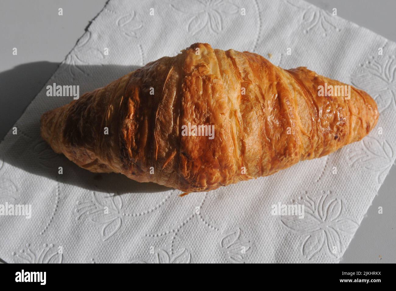 Copenhagen /Denmark/02 August  2022/Fresh croissant in danish capital Copenhagen Denmark    (Photo..Francis Joseph Dean/Dean Pictures. Stock Photo