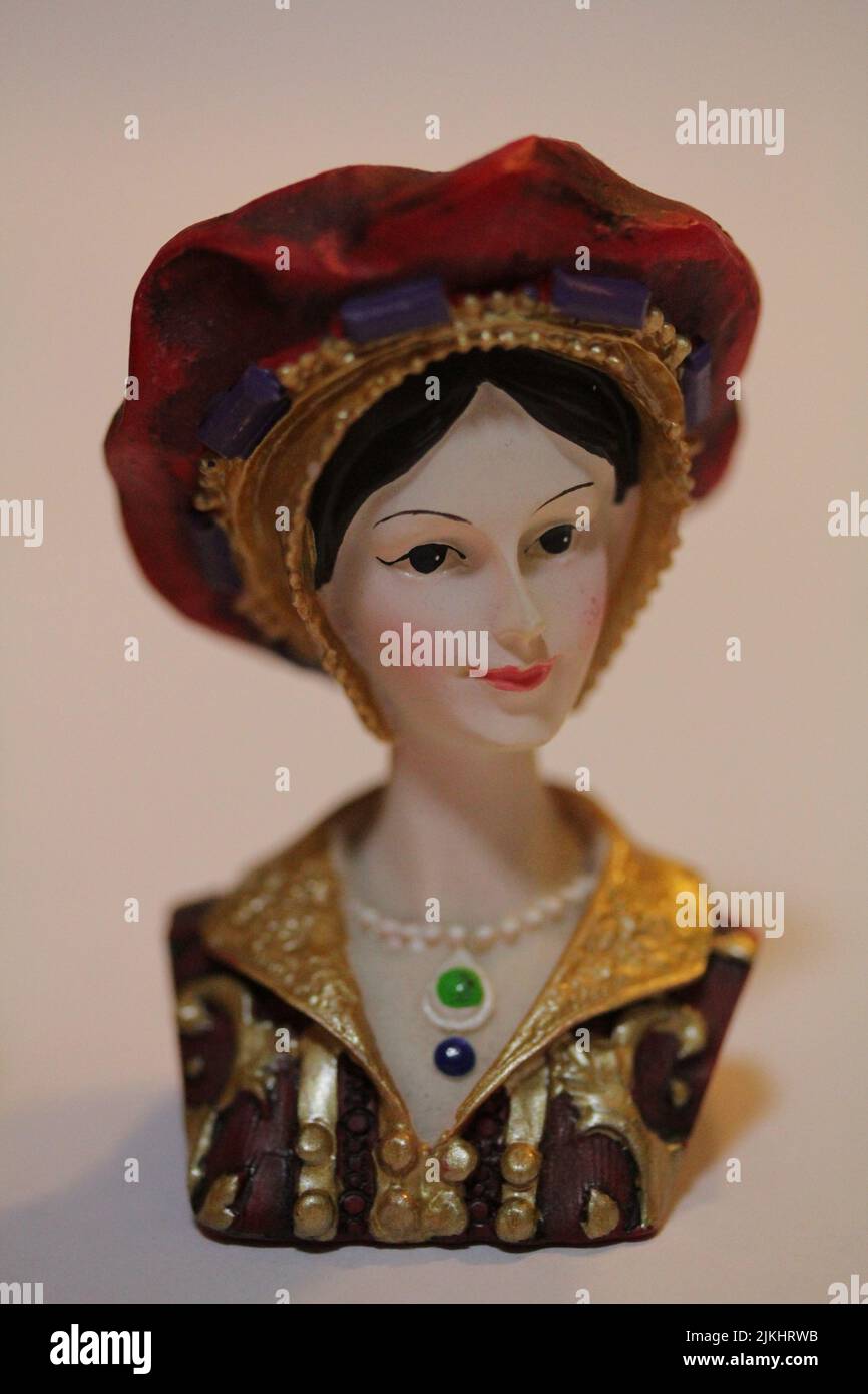 The bust of Catherine Parr - one of the Six Wives of Henry VIII Stock Photo