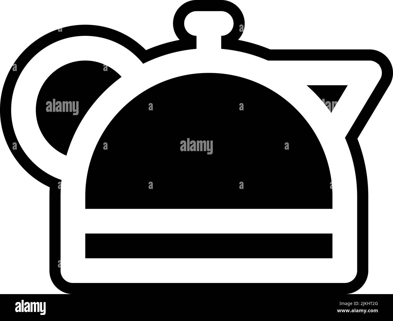 teapot icon black vector illustration Stock Vector Image & Art - Alamy