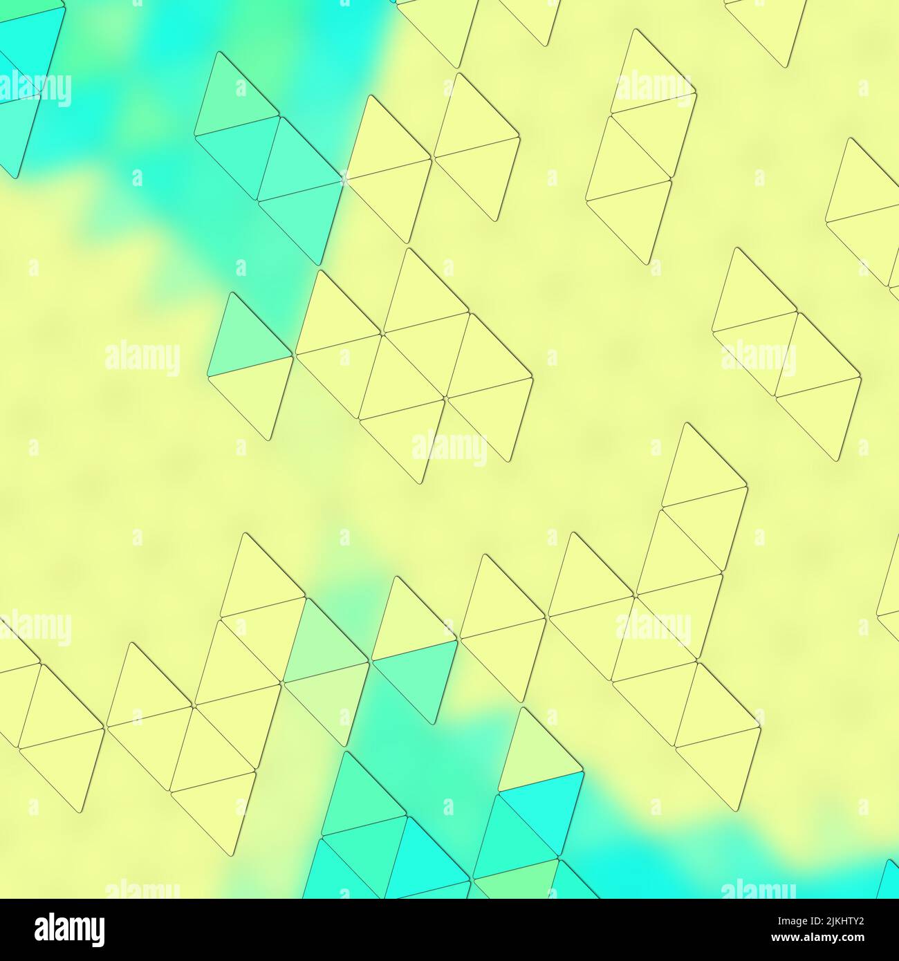 A triangular yellow turquoise background for wallpapers Stock Photo - Alamy