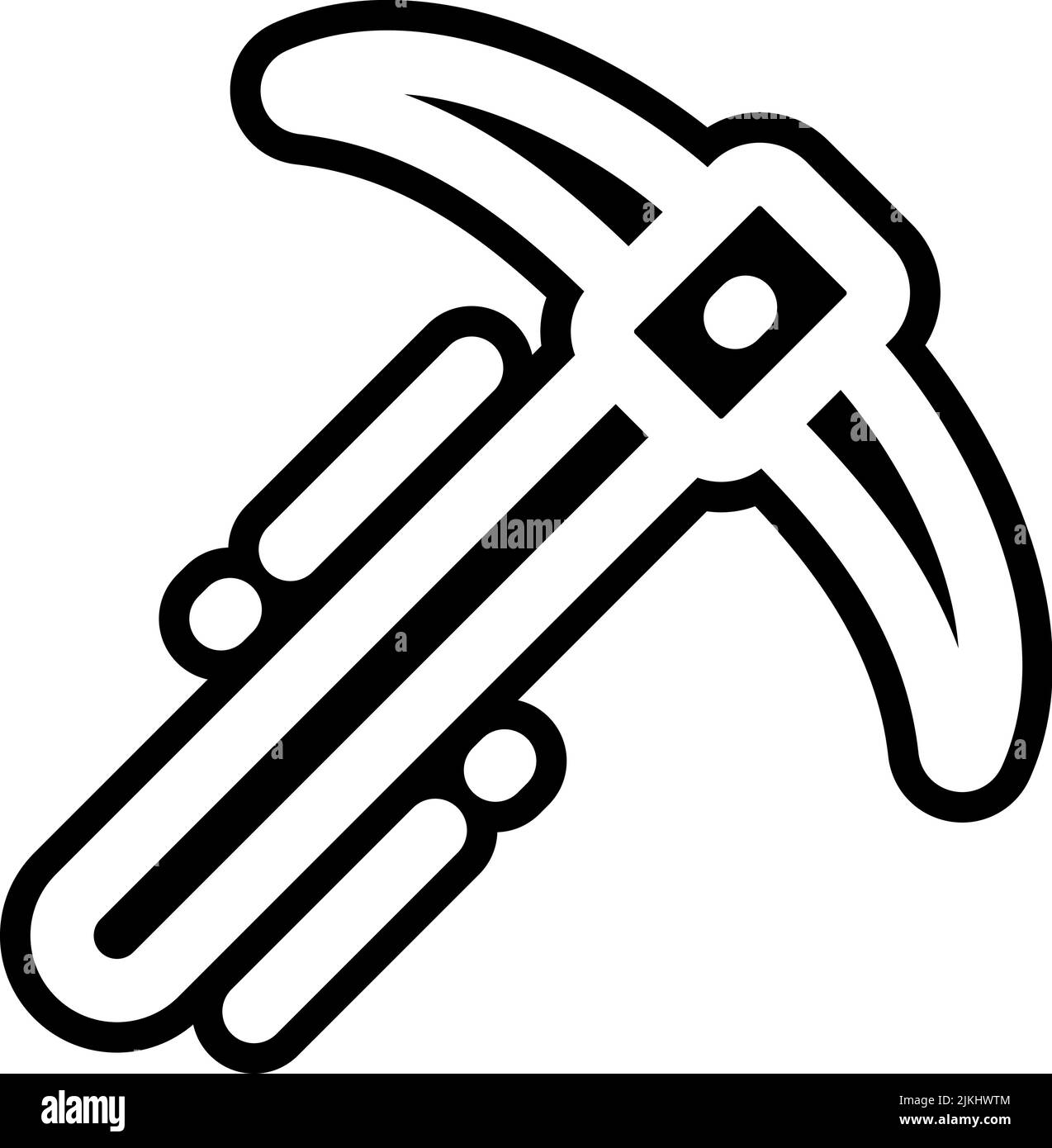 pickaxe icon black vector illustration Stock Vector Image & Art Alamy