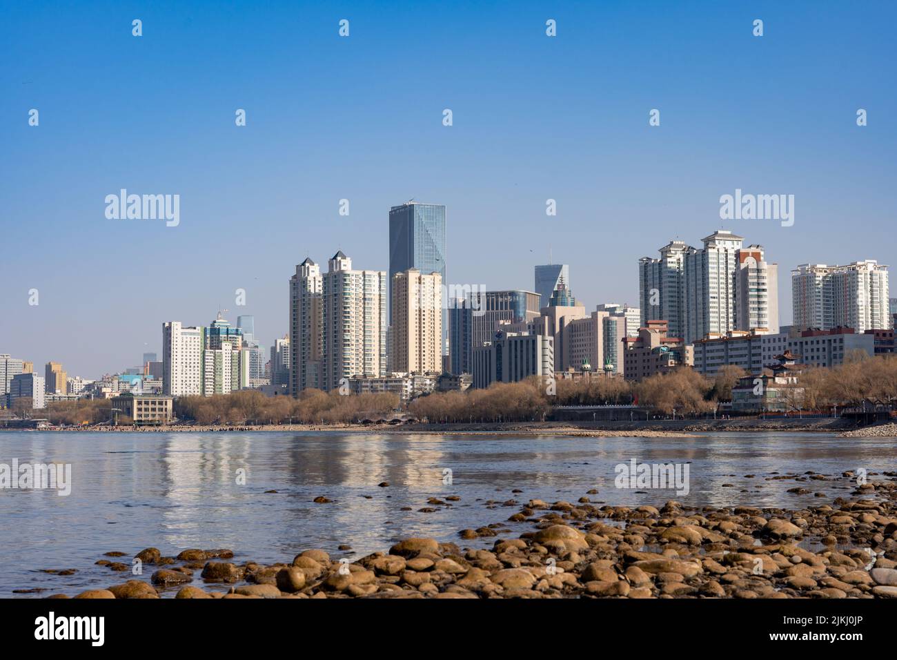 A modern Tianjin port city in China Stock Photo - Alamy