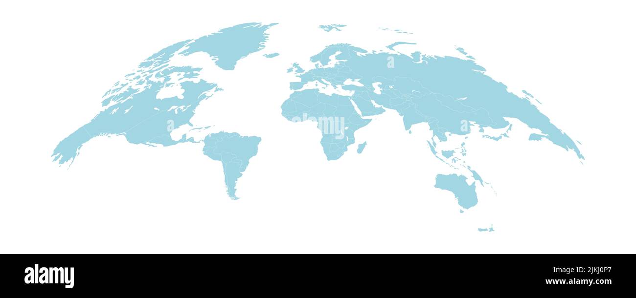 World map isolated on white background, vector illustration Stock ...
