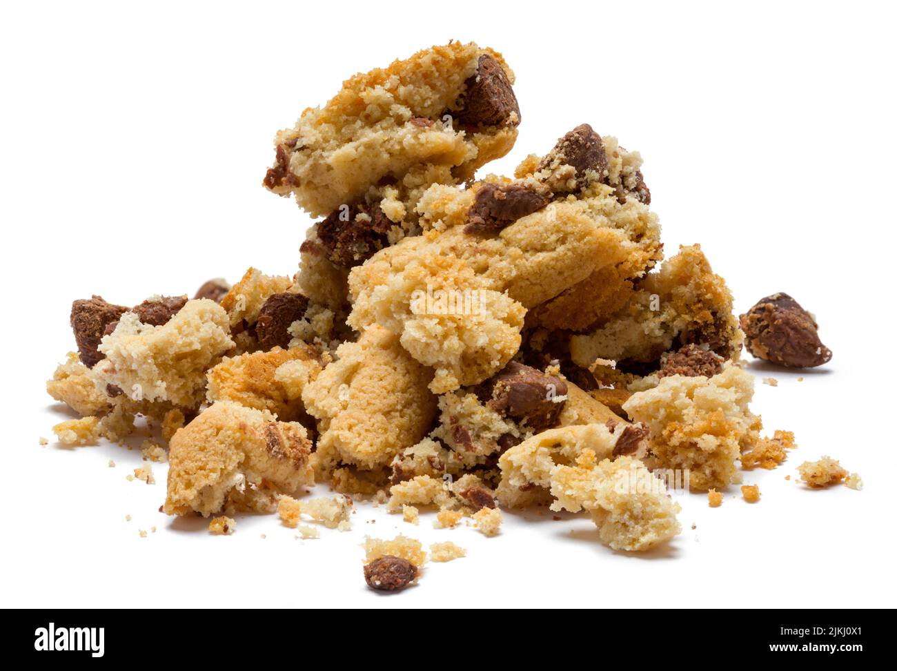 Crushed Cookie in a Crumbled Pile Cut Out Stock Photo Alamy