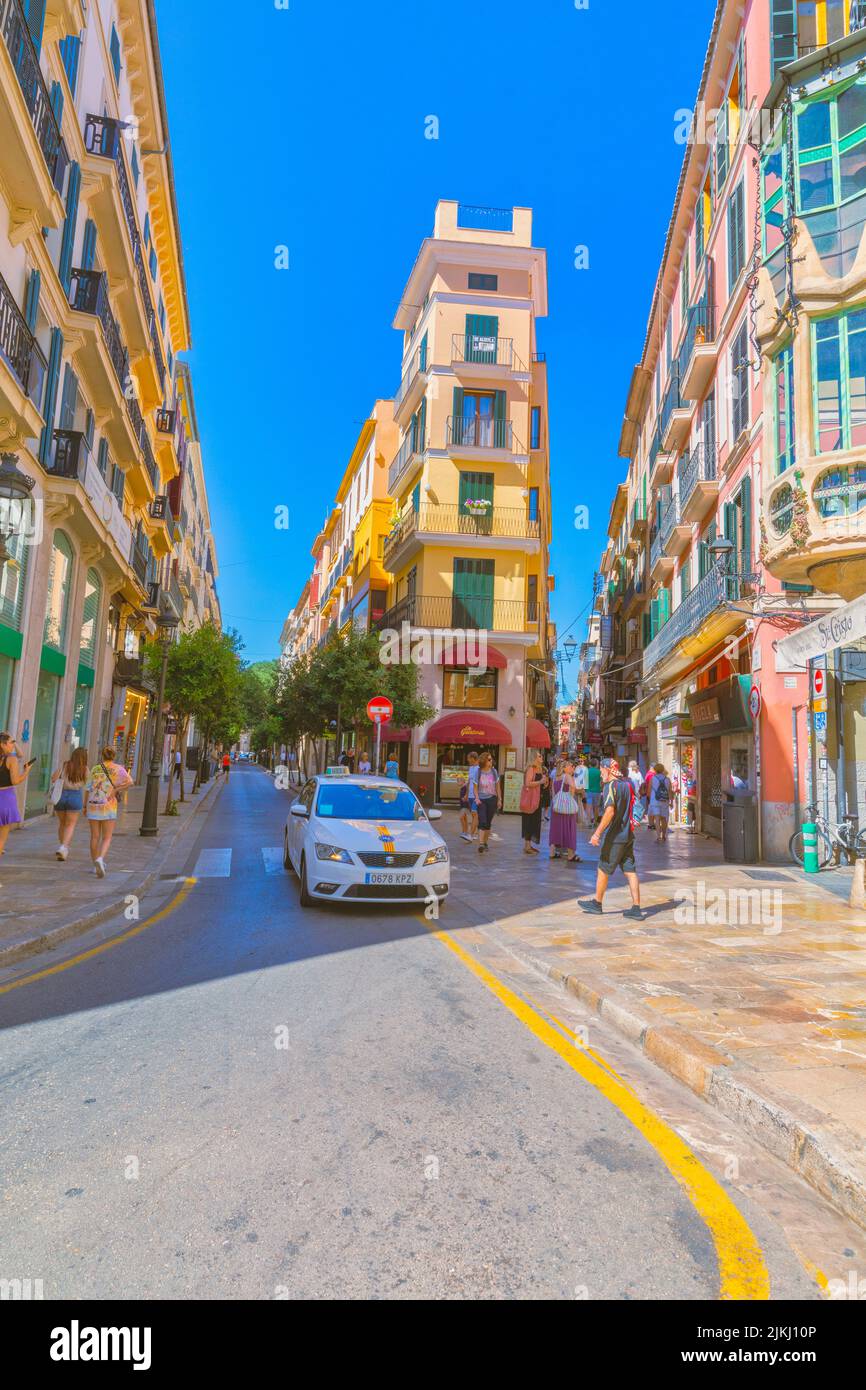 Spain, Balearic islands, Mallorca, Palma. Streets in Palma de Mallorca Stock Photo