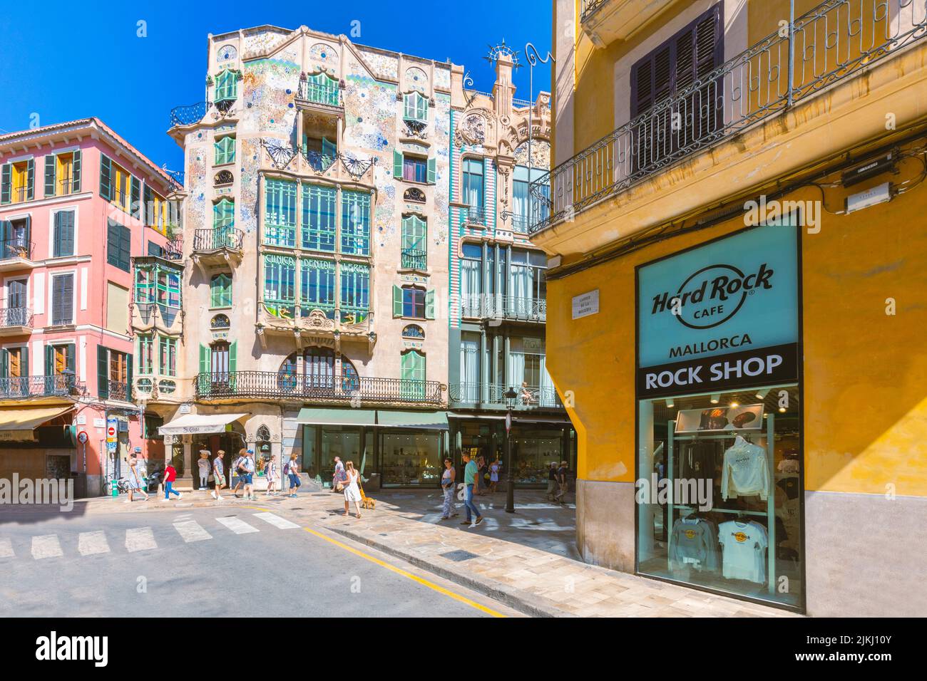 Spain, Balearic islands, Mallorca, Palma. Streets in Palma de Mallorca Stock Photo