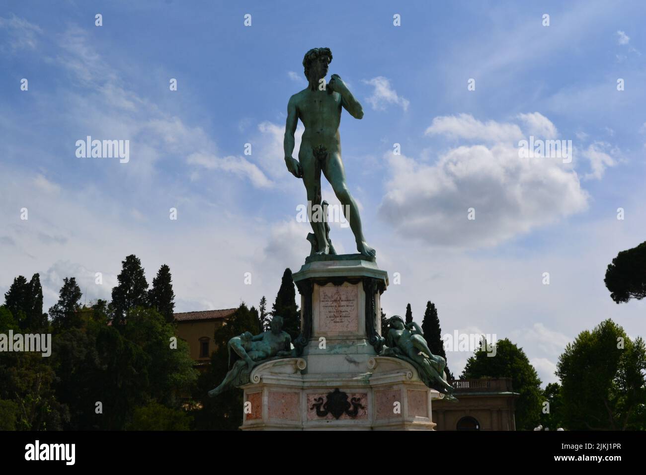 The historical statue of David in the Piazzale Michelangelo,Florance