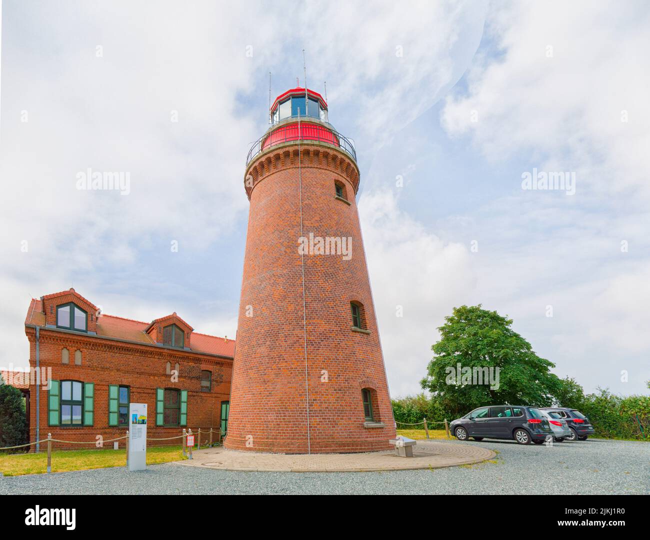 The Bastorf Lighthouse - Lighthouse Buk, Mecklenburg-Western Pomerania, Germany Stock Photo