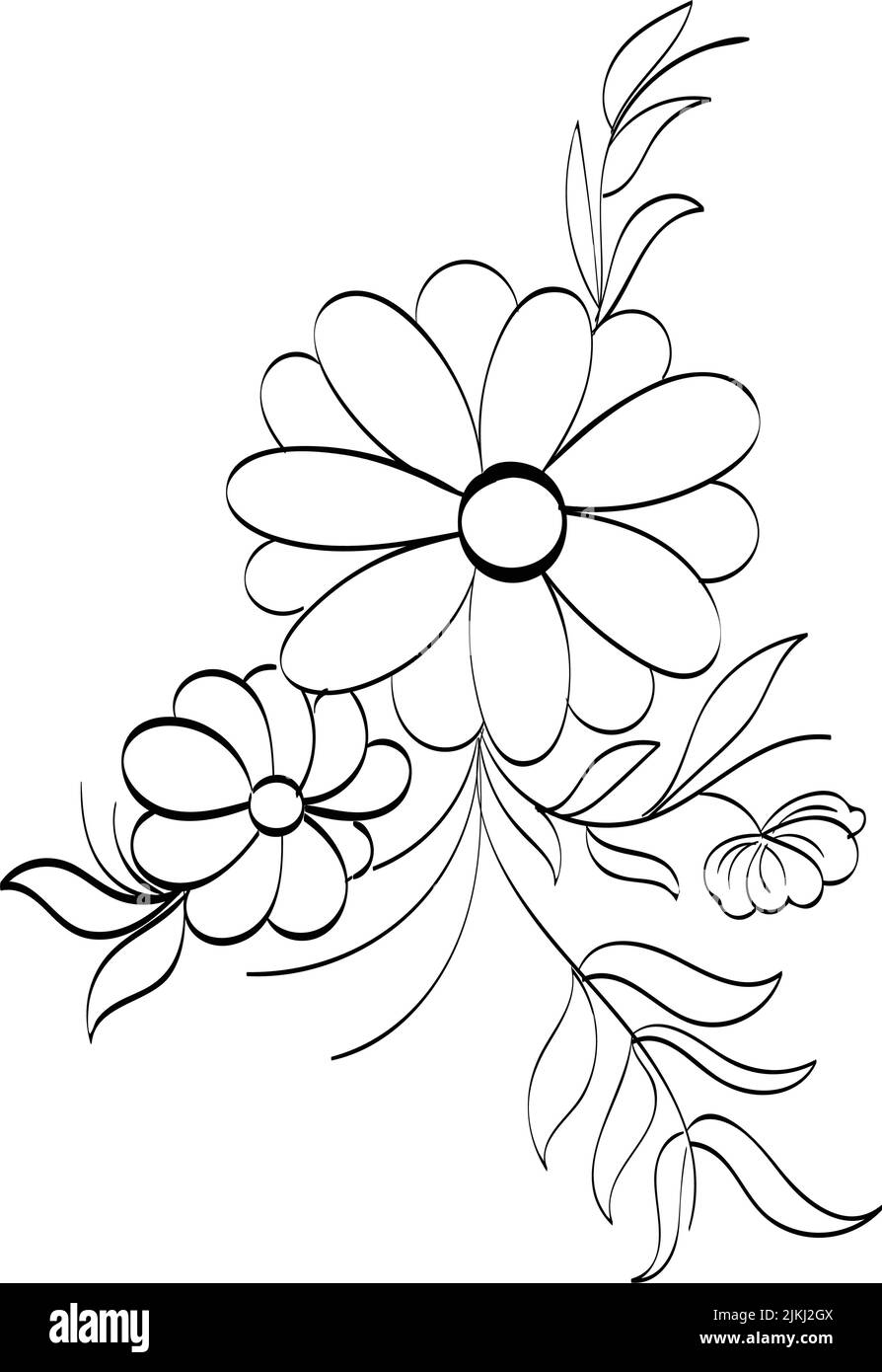 Printable flower Embroidery pattern design Stock Vector Image ...
