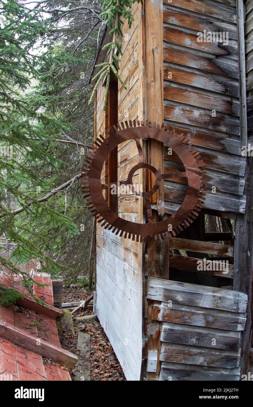The view of the Old Hydro Station, Atlin, BC Stock Photo Alamy