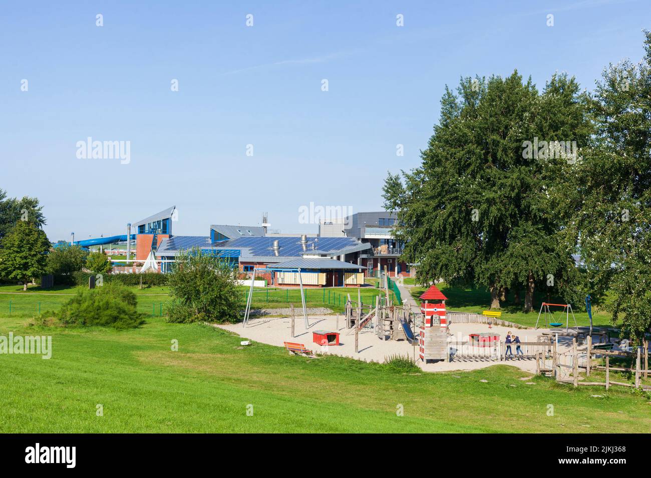 Swimming pool, DanGastQuellbad, Nordseebad Dangast, Varel-Dangast, Lower Saxony, Germany, Europe Stock Photo