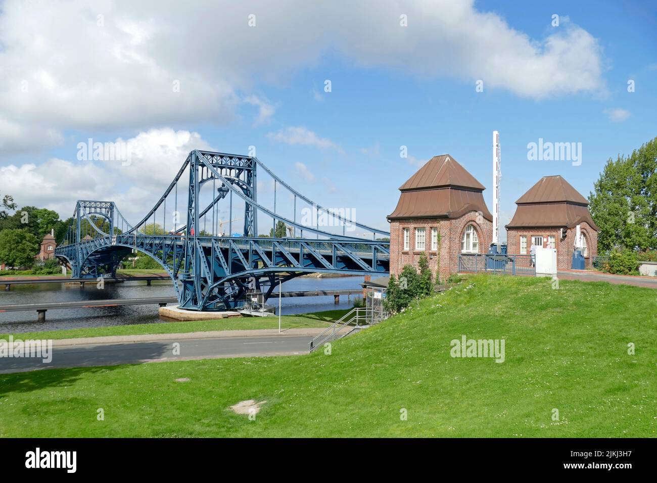 Kaiser Wilhelm Bridge, Wilhelmshaven, Lower Saxony, Germany, Europe Stock Photo