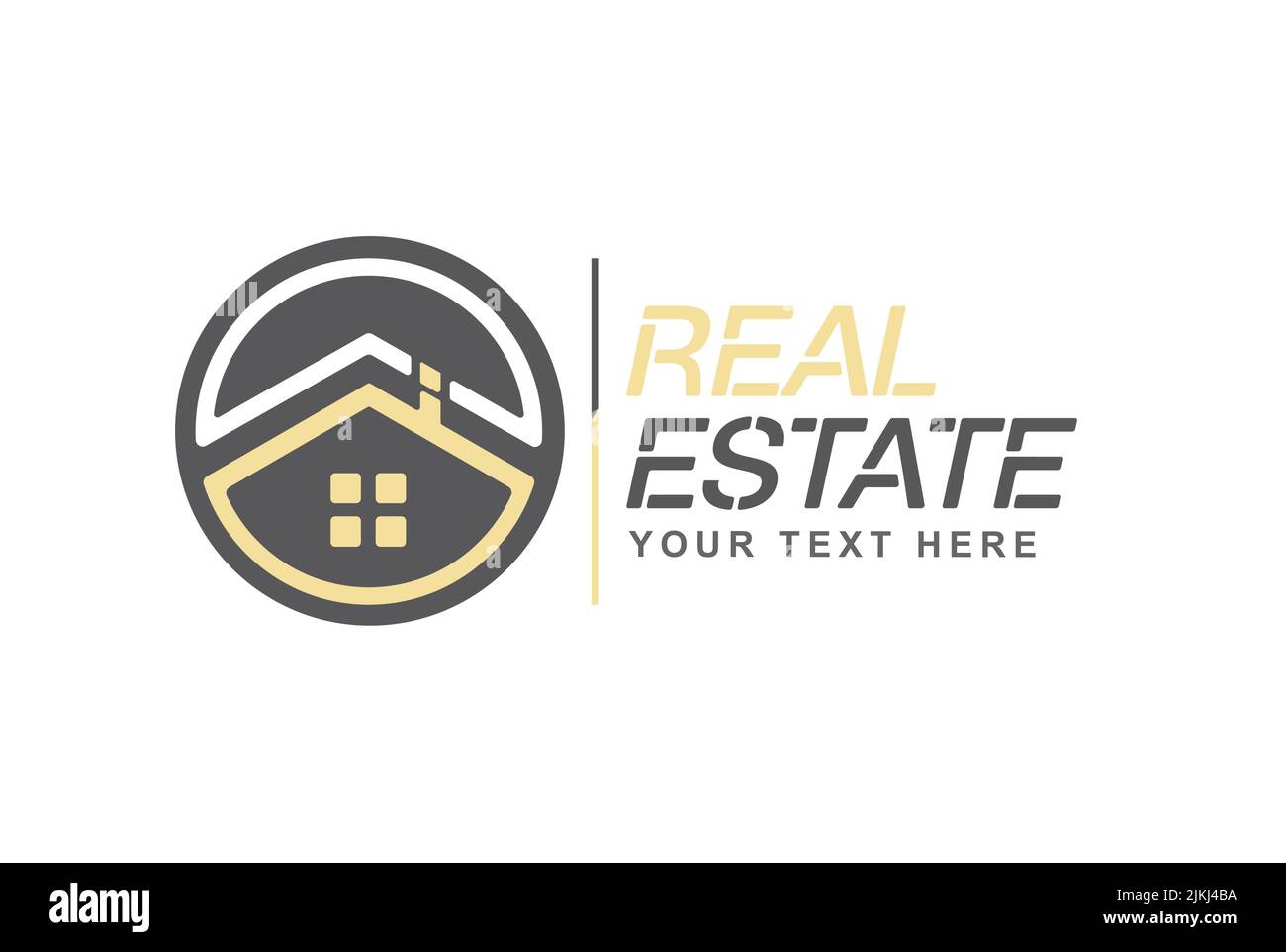 Real Estate. Company logo template. Vector icon of construction, repair, rental, sale and rental