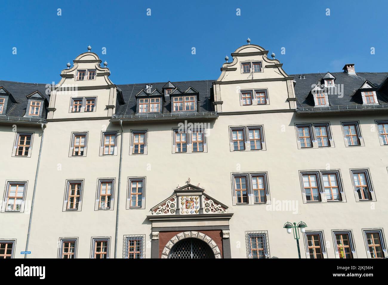 Weimar, Thuringia, Red Castle, main facade Stock Photo
