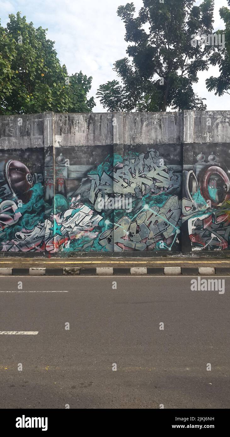 Wall covered with graffiti hi-res stock photography and images - Alamy