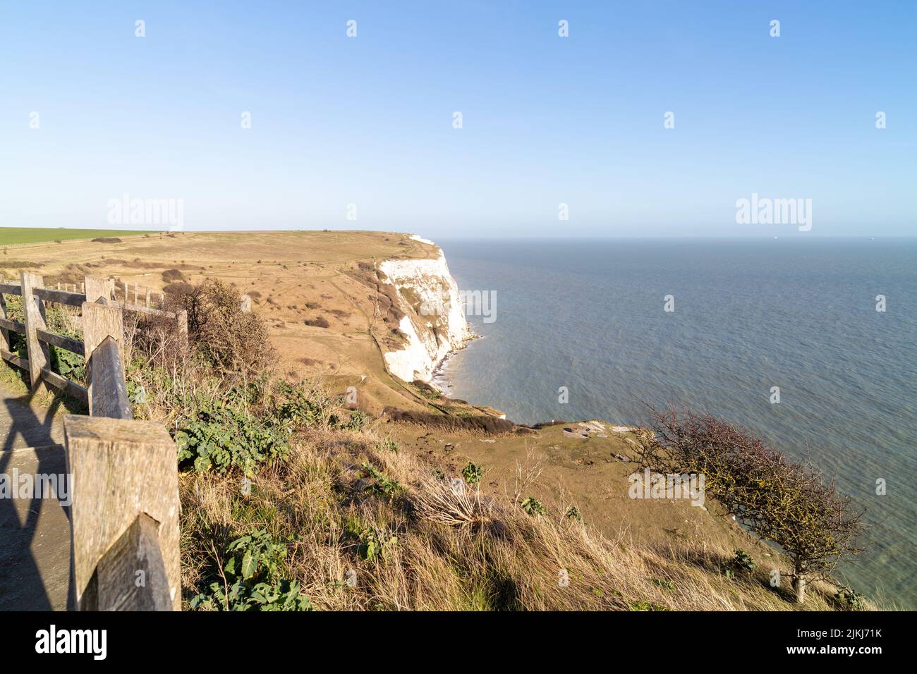 The White Cliffs of Dover Kent in UK National Trust parkland Stock Photo Alamy