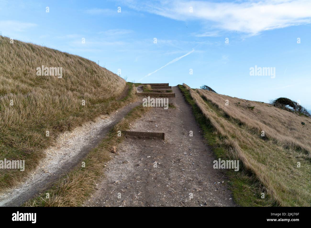 The White Cliffs of Dover Kent in UK National Trust parkland Stock Photo Alamy